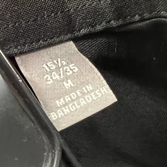 Michael Kors Men's Slim Fit Black Dress Shirt Size 15 1/2 - Picture 3 of 6